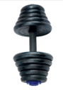 A pair of men&#039;s fitness equipment weight 10~40 kg dumbbell rubber dumbbells household dumbbells