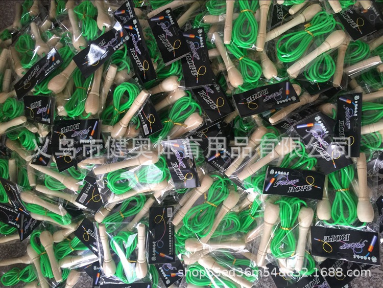 Manufacturers direct sales of wooden handle children rope playing can do sports supplies fitness equipment gift single jump rope wood Manufacturers direct sales of wooden handle children rope playing can do sports supplies fitness equipment gift single jump rope wood