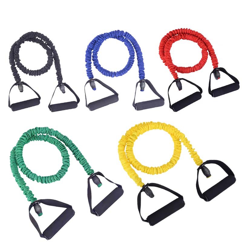 Yoga Pulling Rope Strength Training Elastic Band Fitness Equipment Monochrome TPE Flat Resistance Band Customizable