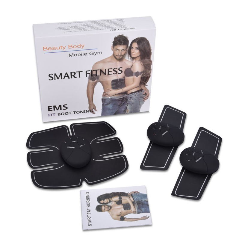 Cross-Border Fitness Equipment Lazy Household Massage Belly Muscle Hot Compress Fitness Patch Smart Abdominal Muscle Patch Three Pieces