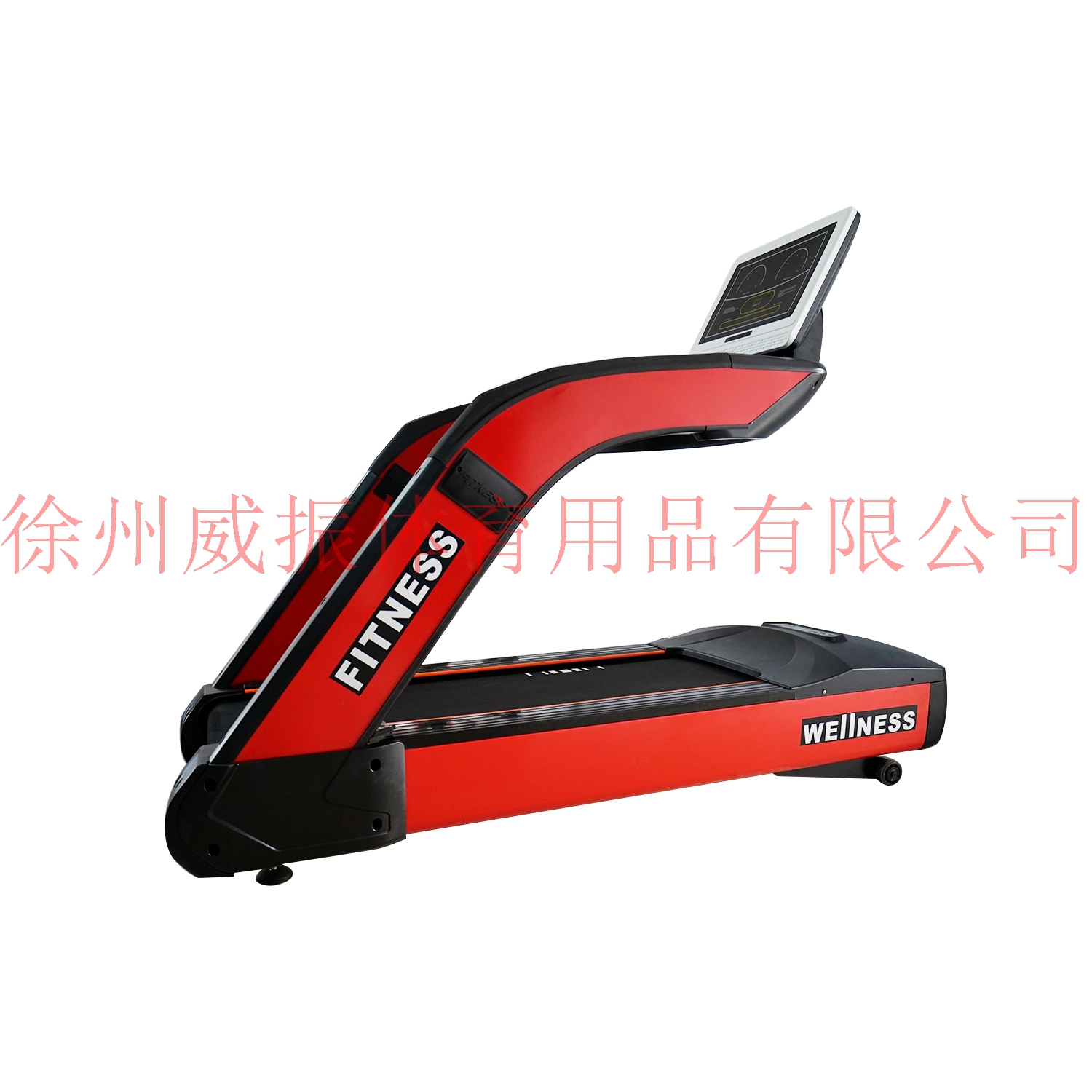 Commercial treadmill gyms dedicated to large multimedia smart electrified indoor fitness equipment running backwards