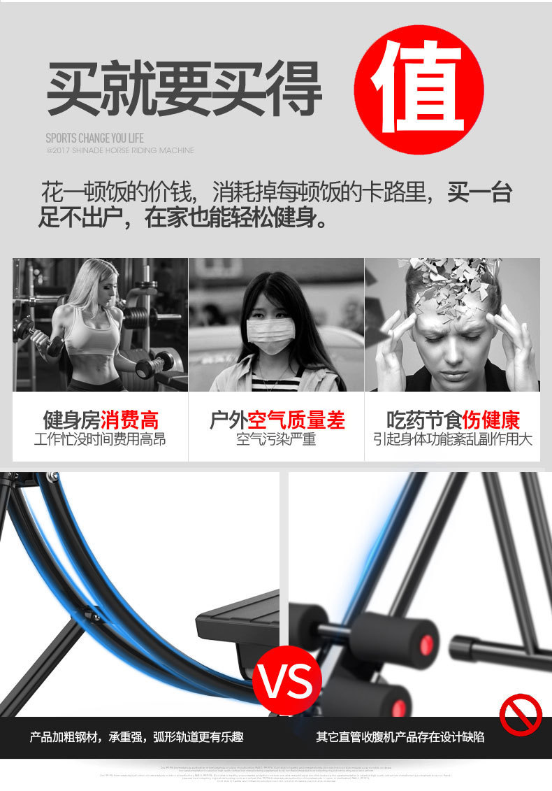 Factory Direct Sales Fitness Equipment Indoo Hot-Selling Abdominal Muscles Men's Folding Roller Coaster Lazy Abdomenizer