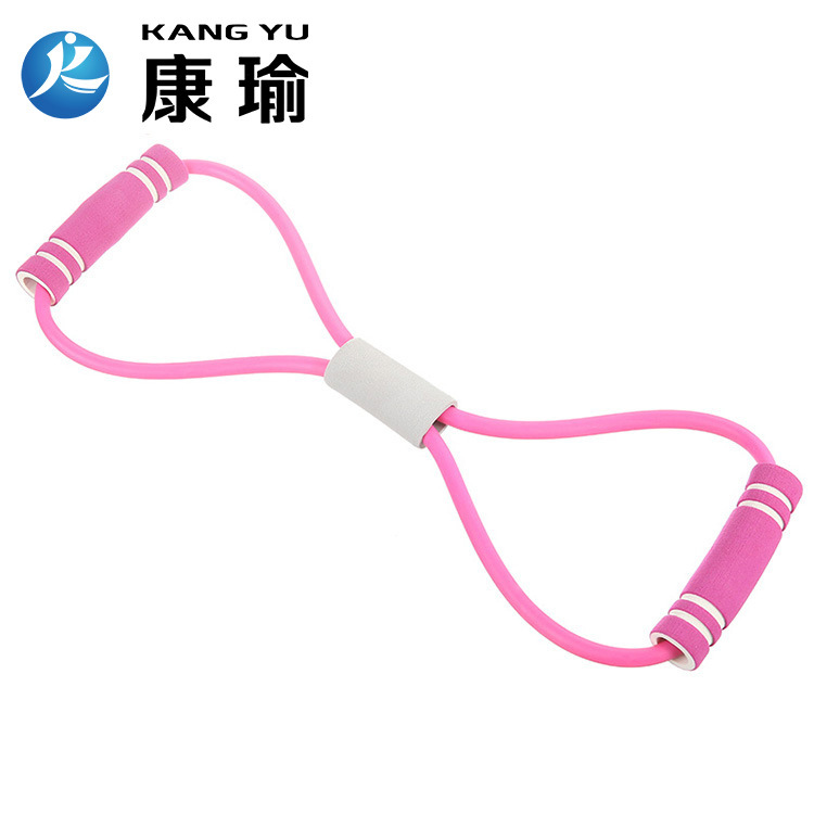 SOURCE Manufacturer Yoga 8 Words Pulling Rope Home Fitness Equipment TPE Eight Words Chest Expander Open Shoulder Beauty Back Chest Expander