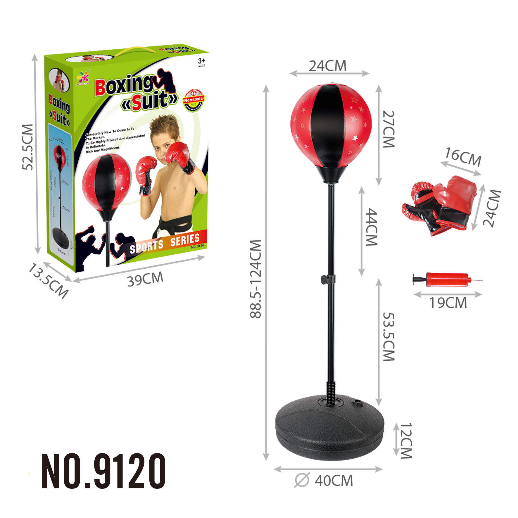 Children's Vertical Boxing Speed Ball Tumbler Family Fitness Equipment Sandbag Fitness Boxing Set Sports Toys Children's Vertical Boxing Speed Ball Tumbler Family Fitness Equipment Sandbag Fitness Boxing Set Sports Toys