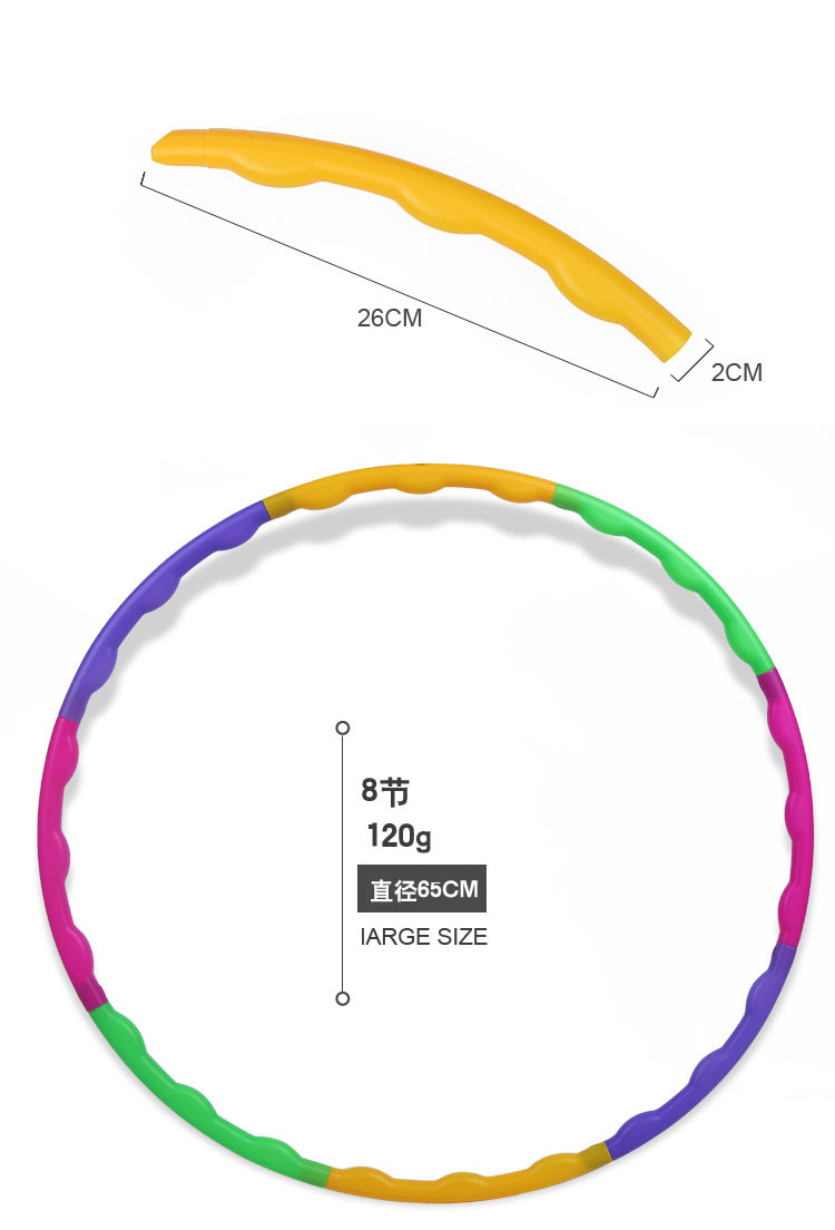 Ruiyuan Children's Hula Hoop Kindergarten Fitness Small Equipment Color Throwing Ring Baby Plastic Hula Hoop Toys Ruiyuan Children's Hula Hoop Kindergarten Fitness Small Equipment Color Throwing Ring Baby Plastic Hula Hoop Toys