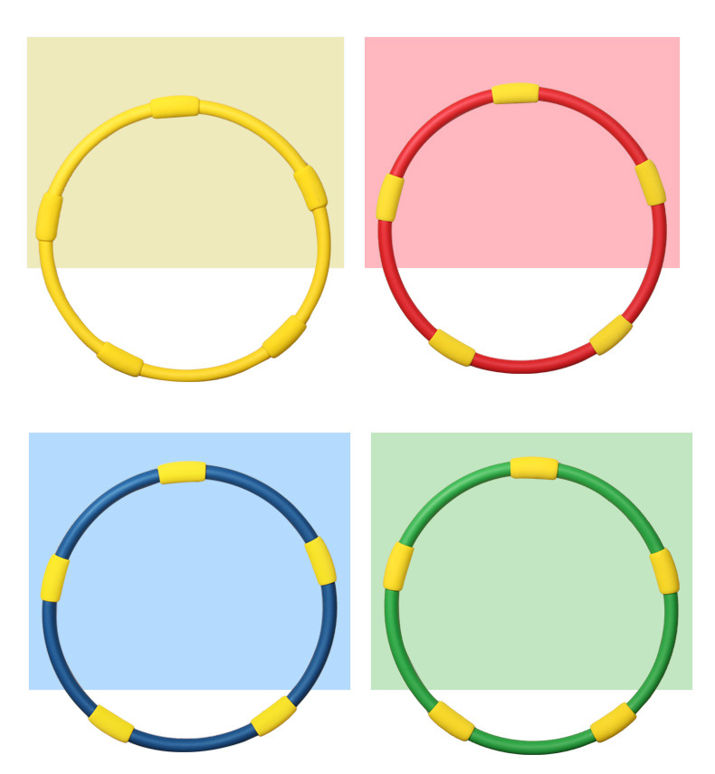 Children's Hula Hoop Kindergarten Sponge Hula Hoop Primary School Beginner Boys and Girls Dance Performance Morning Exercise Ring