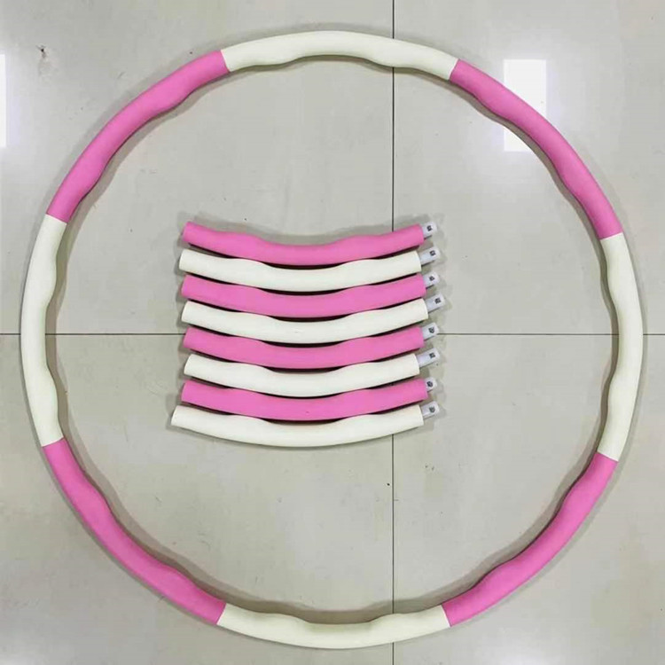 Spot Factory Direct Supply Hula Hoop Detachable Sponge Foam Hula Hoop Stitching Plastic Hula Hoop Multi-Color Optional