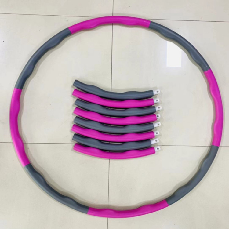Spot Factory Direct Supply Hula Hoop Detachable Sponge Foam Hula Hoop Stitching Plastic Hula Hoop Multi-Color Optional