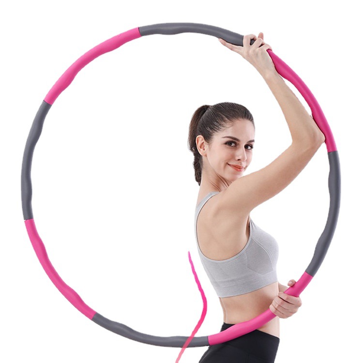 Spot Factory Direct Supply Hula Hoop Detachable Sponge Foam Hula Hoop Stitching Plastic Hula Hoop Multi-Color Optional