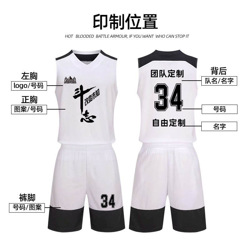 Durable Basketball Wear Customized Men&#039;s and Women&#039;s Competition Team Uniform Group Purchase Children&#039;s Training Vest Sportswear Suit Jersey Printing