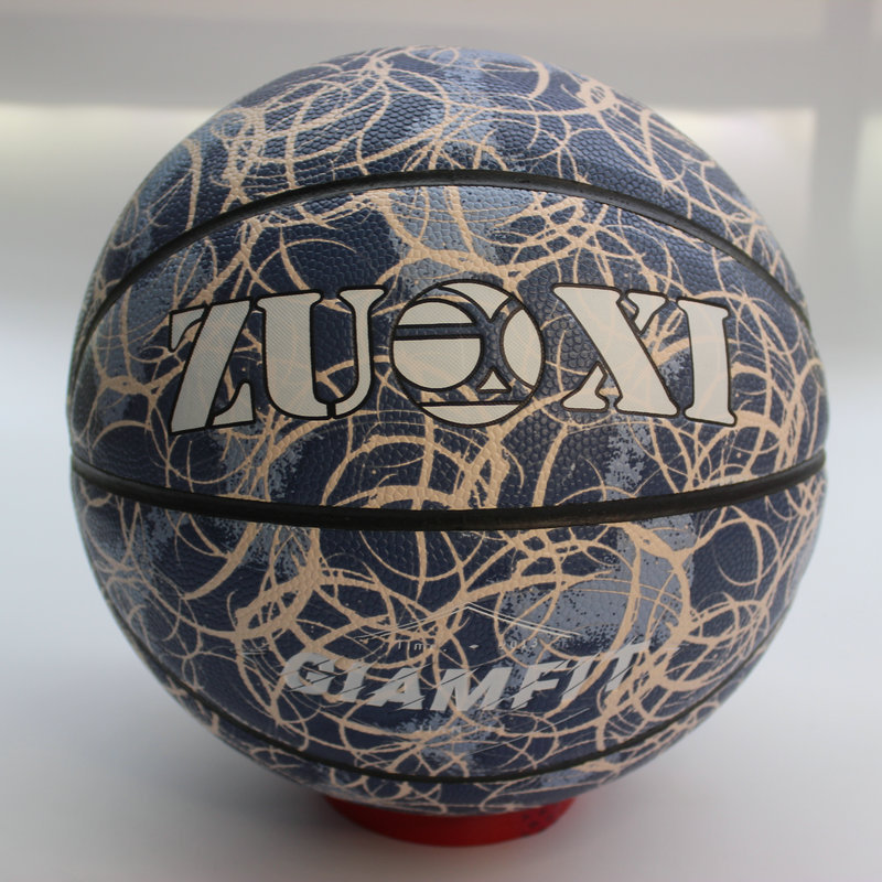 Retail Pu Basketball No. 7 Handmade Adhesive Basketball Custom Pattern Logo School Sporting Goods Wholesale Factory