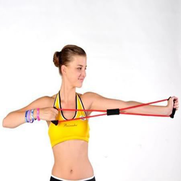 8 Words Chest Expander Yoga Supplies Pulling Rope Girls Chest Expander/Chest Expander/Yoga Pilates