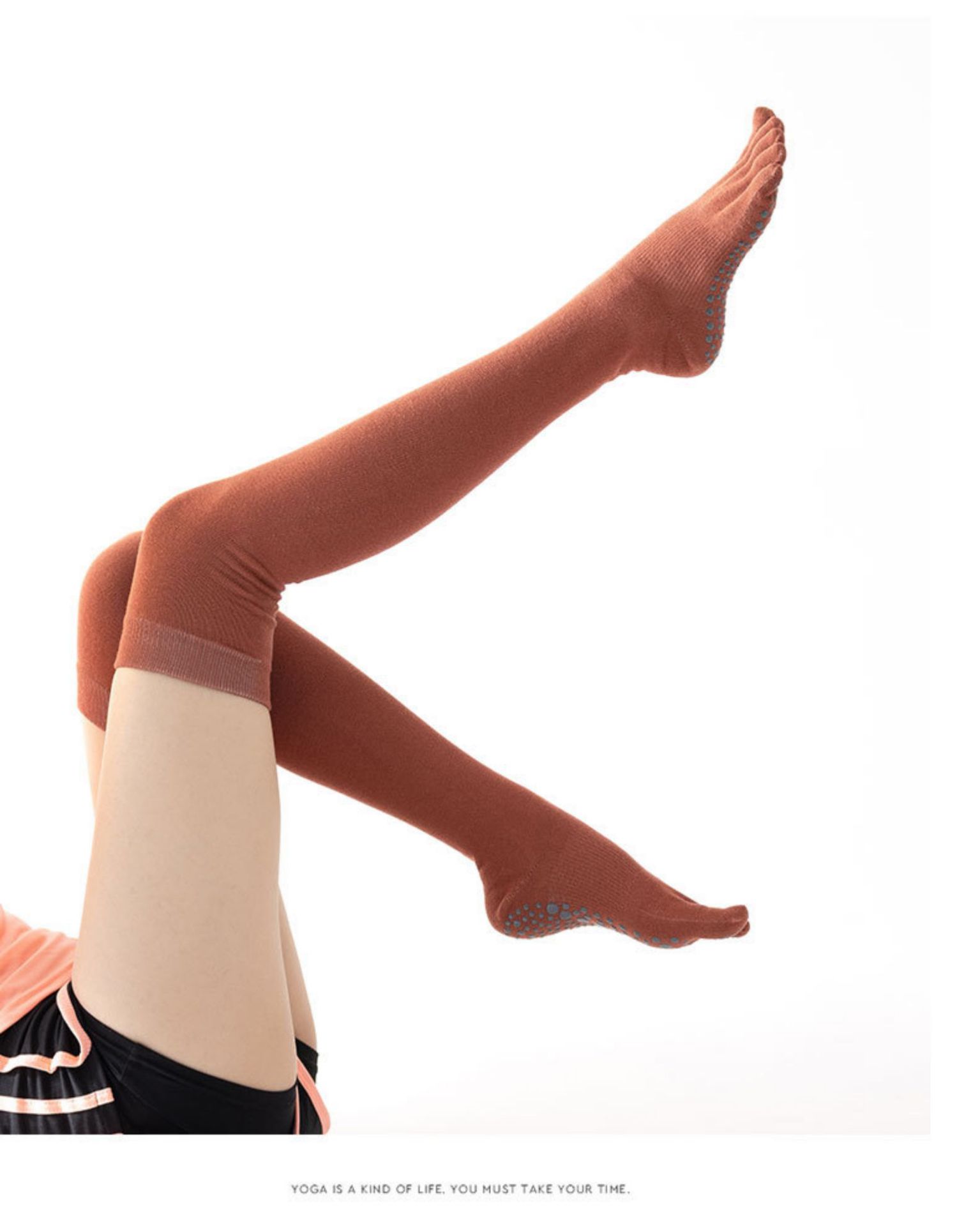 Yoga Socks Children's Professional Non-Slip Autumn and Winter Long Tube over-the-Knee Trampoline Sports Fitness Pilates Five Toe Socks Yoga Socks Children's Professional Non-Slip Autumn and Winter Long Tube over-the-Knee Trampoline Sports Fitness Pilates Five Toe Socks