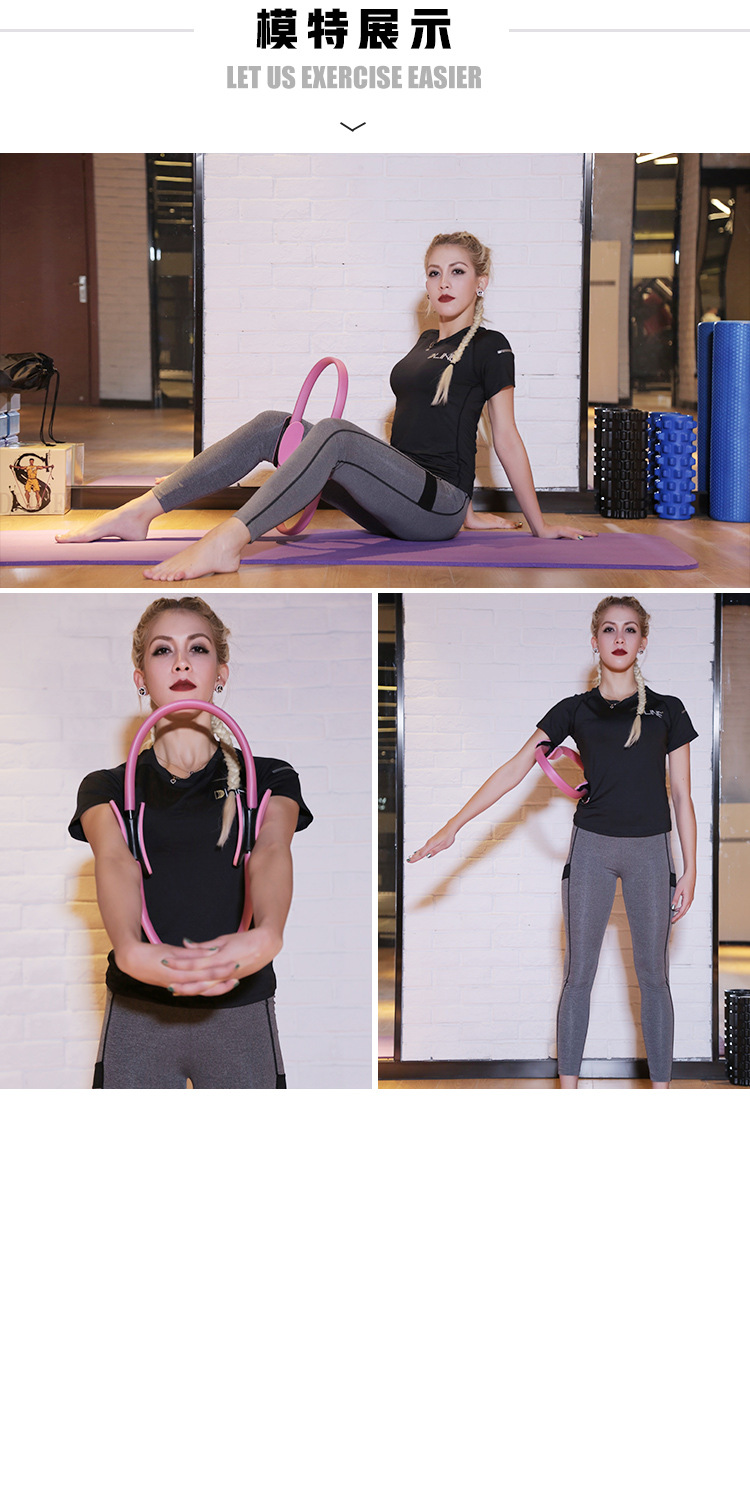 Pilates Roller Multicolor Yoga Roller FRP Crescent Handle Pilates Roller Magic Cycle