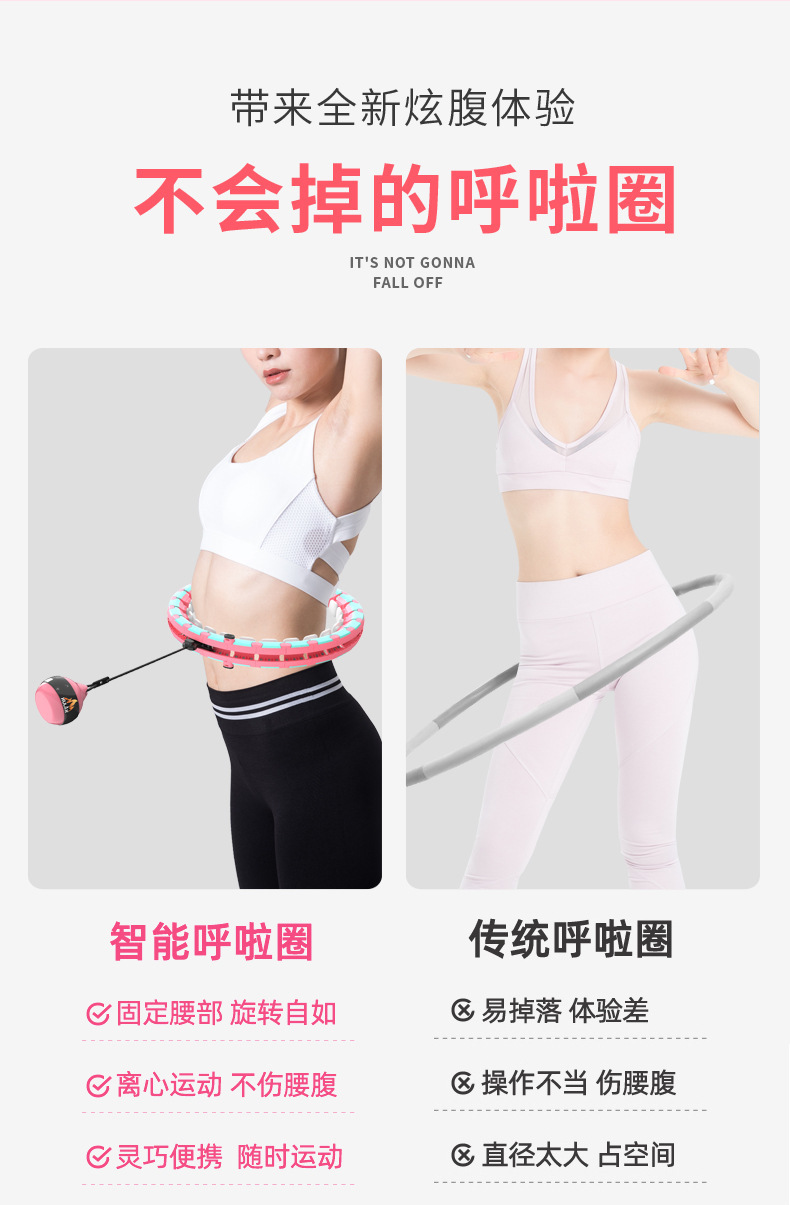 No Drop Hula Hoop Smart Hula Hoop Cross-Border Same Fitness Belly Contracting and Fat Burning Hula Hoop Will Not Fall off No Drop Hula Hoop Smart Hula Hoop Cross-Border Same Fitness Belly Contracting and Fat Burning Hula Hoop Will Not Fall off