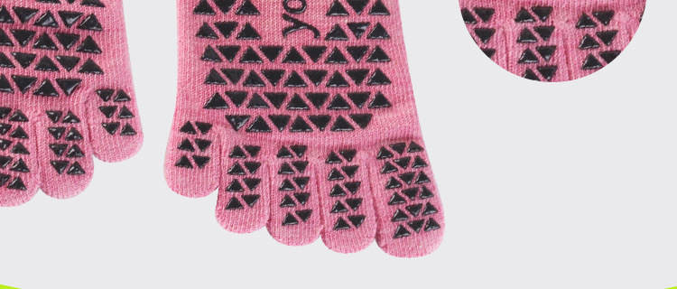 Long Tube Yoga Socks Toe Socks Pilates Non-Slip Socks Split Toe over the Knee Mid Tube Silicone Sports Fitness Summer Delivery