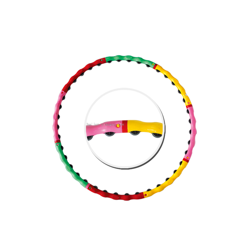 A new plastic plastic tube hula hoop assembled by injection molding magnetic therapy