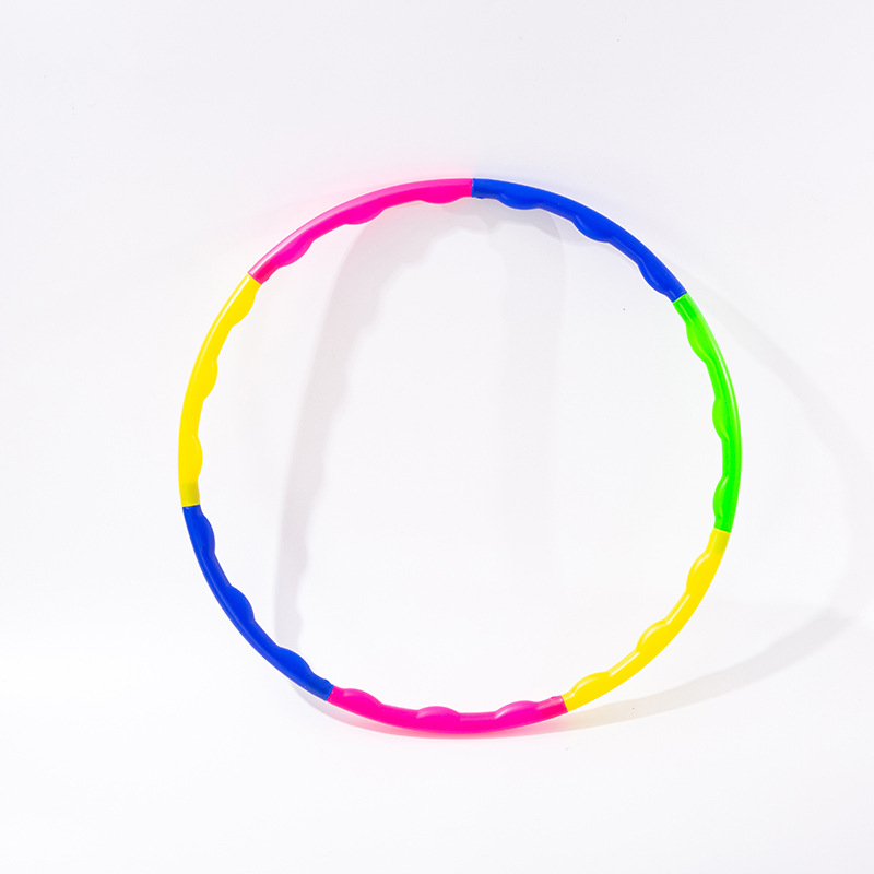 Factory Hot Sale Color Hula Hoop Detachable Elementary School Kindergarten Morning Exercise Gym Ring Fitness Hula Hoop