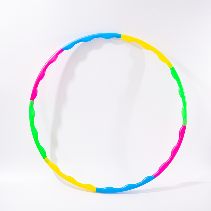 Factory Hot Sale Color Hula Hoop Detachable Elementary School Kindergarten Morning Exercise Gym Ring Fitness Hula Hoop