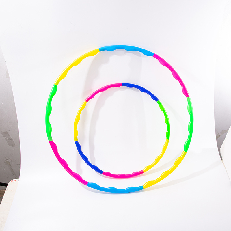 Factory Hot Sale Color Hula Hoop Detachable Elementary School Kindergarten Morning Exercise Gym Ring Fitness Hula Hoop
