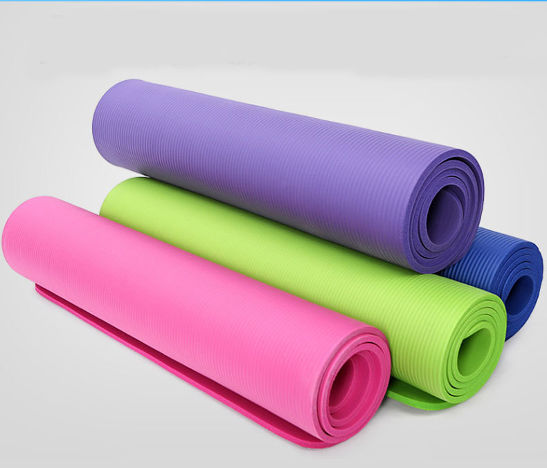 Yoga Mat NBR Thickening, Widening and Lengthening Non-Slip Mat Floor Mat Home Female Fitness Equipment Yoga Pilates