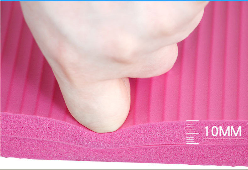 Yoga Mat NBR Thickening, Widening and Lengthening Non-Slip Mat Floor Mat Home Female Fitness Equipment Yoga Pilates