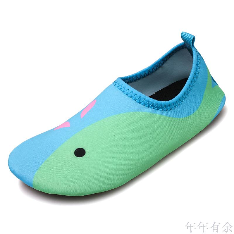 Beach dive shoes for men and women barefoot treadmill Beach patch-soft shoes non-slip socks kids Wade or swim shoes