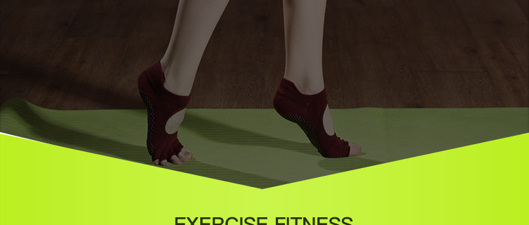 Non-Slip Yoga Socks Toe Socks Sports Professional Pilates Socks Open Toe Back High Quality Silicone Foreign Trade Set Logo Non-Slip Yoga Socks Toe Socks Sports Professional Pilates Socks Open Toe Back High Quality Silicone Foreign Trade Set Logo
