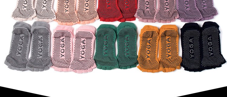 Non-Slip Yoga Socks Toe Socks Sports Professional Pilates Socks Open Toe Back High Quality Silicone Foreign Trade Set Logo Non-Slip Yoga Socks Toe Socks Sports Professional Pilates Socks Open Toe Back High Quality Silicone Foreign Trade Set Logo