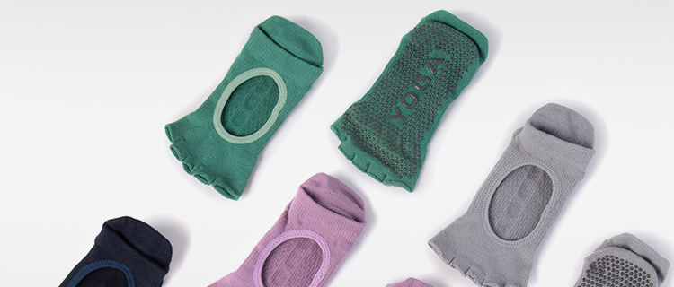 Non-Slip Yoga Socks Toe Socks Sports Professional Pilates Socks Open Toe Back High Quality Silicone Foreign Trade Set Logo Non-Slip Yoga Socks Toe Socks Sports Professional Pilates Socks Open Toe Back High Quality Silicone Foreign Trade Set Logo