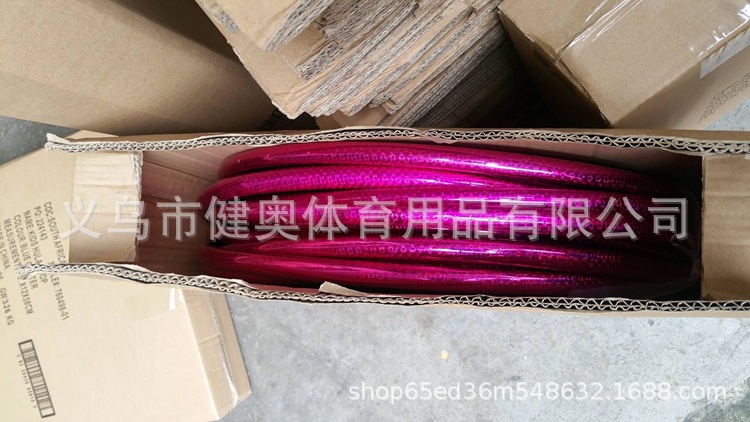 Jianerte factory foreign trade export center laser double color hula hoop children stage performance hula hoop Jianerte factory foreign trade export center laser double color hula hoop children stage performance hula hoop