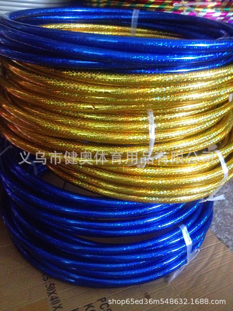 Jianerte factory foreign trade export center laser double color hula hoop children stage performance hula hoop Jianerte factory foreign trade export center laser double color hula hoop children stage performance hula hoop