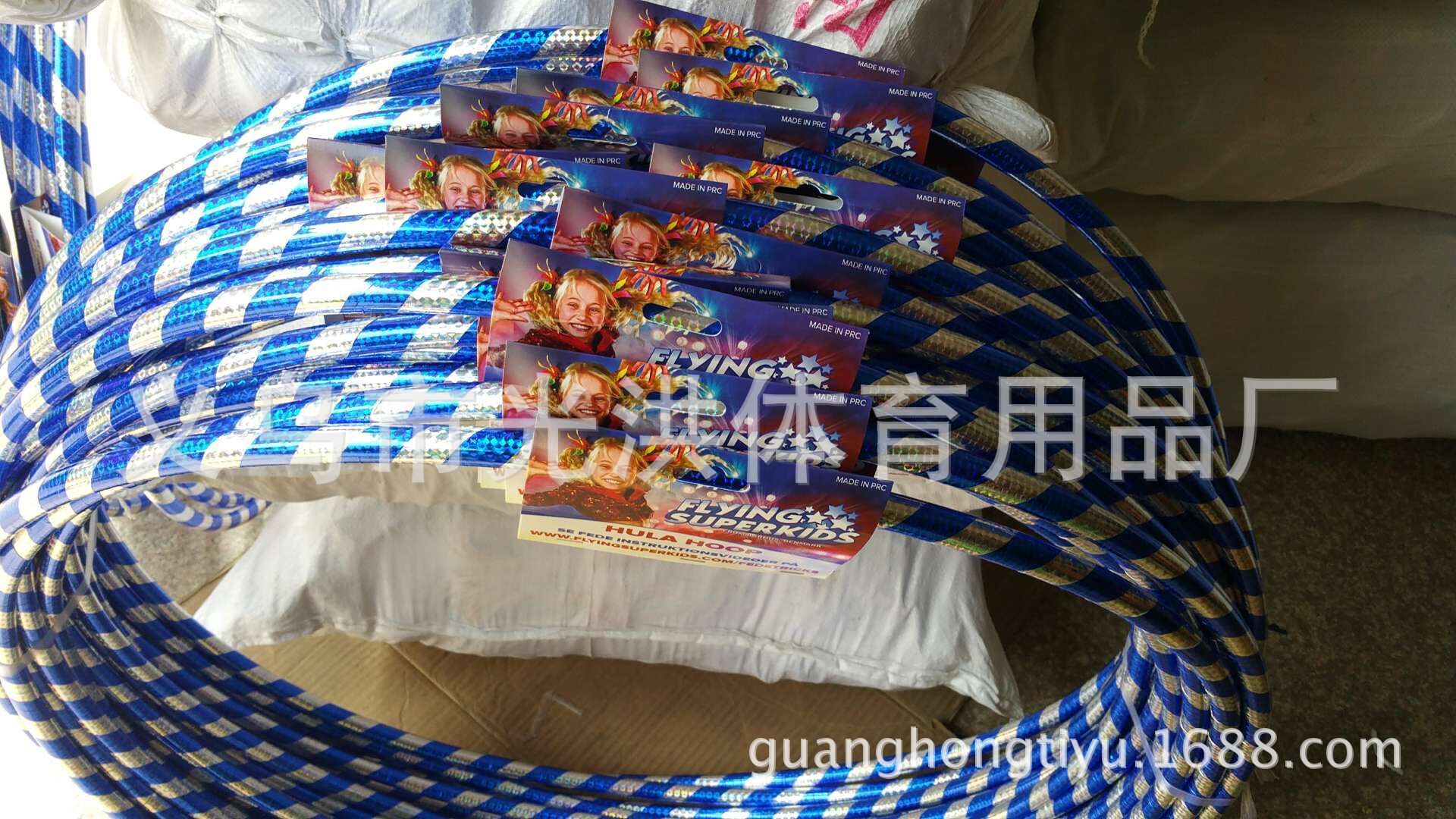 Laser Hula Hoop Children's for Kindergarten Hula Hoop Plastic Tube Hula Hoop for Export