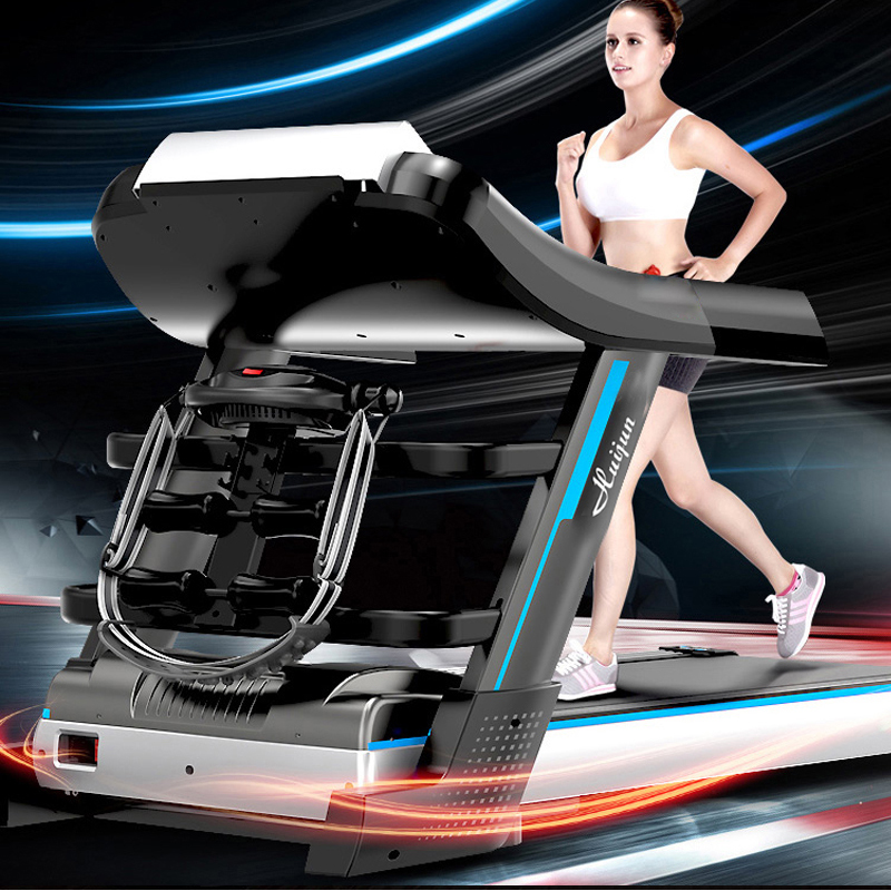 Multifunctional light commercial electric treadmill with a 10-inch LCD screen and WIFL
