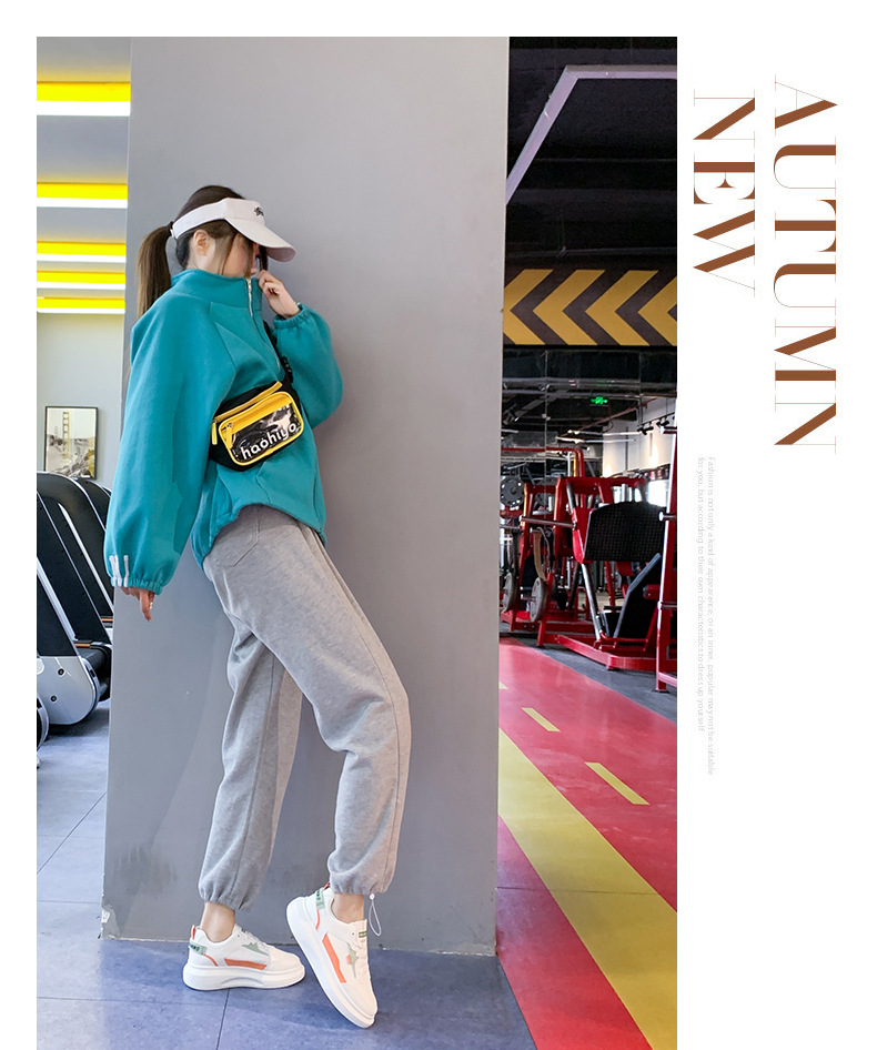Platform White Shoes Women's Fashionable 2021 Spring New Korean Casual Sports Female Student Treadmill Board Shoes Zy8823