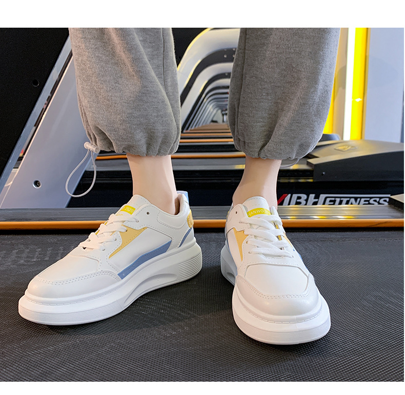 Platform White Shoes Women's Fashionable 2021 Spring New Korean Casual Sports Female Student Treadmill Board Shoes Zy8823