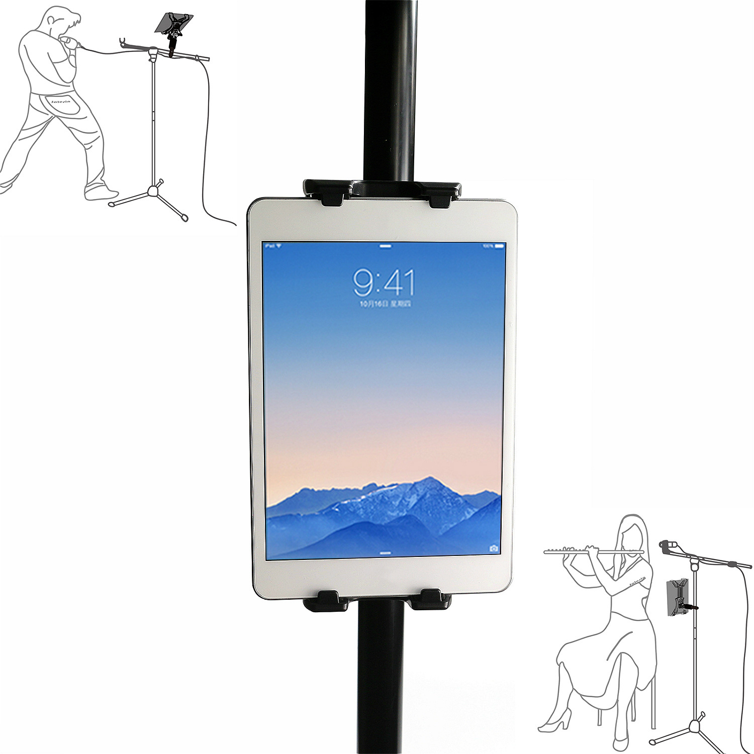 New Car Back Seat Headrest Mobile Phone Tablet Bracket Cycling Bicycle Treadmill Mountain Bike Mobile Phone Clip