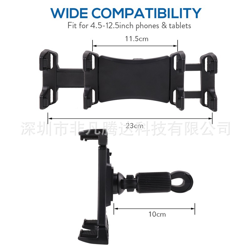 New Car Back Seat Headrest Mobile Phone Tablet Bracket Cycling Bicycle Treadmill Mountain Bike Mobile Phone Clip
