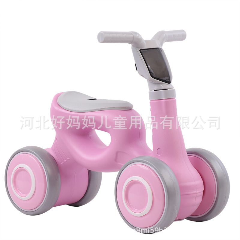 Infant Balance Bike (for Kids) with Music Luge Male and Female Baby Treadmill Scooter Four-Wheel Kids Balance Bike