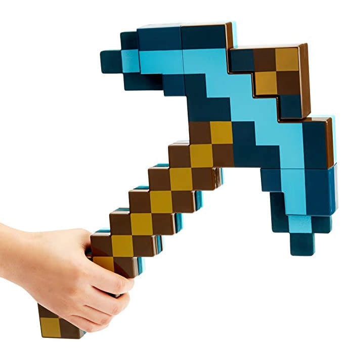 Minecraft My World Bow and Arrow Diamond Sword Pickaxe Two-in-One Toy Surrounding the Game Weapon Props