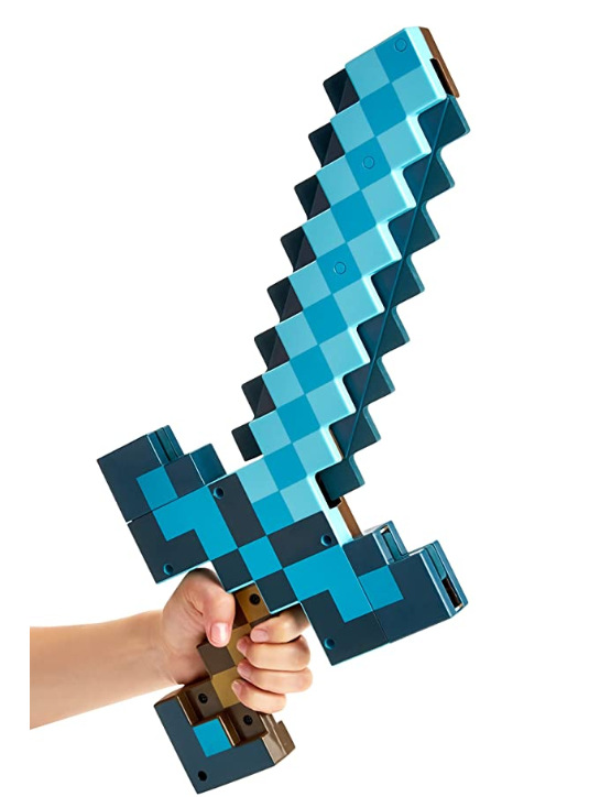 Minecraft My World Bow and Arrow Diamond Sword Pickaxe Two-in-One Toy Surrounding the Game Weapon Props