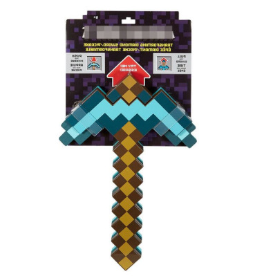 Minecraft My World Bow and Arrow Diamond Sword Pickaxe Two-in-One Toy Surrounding the Game Weapon Props