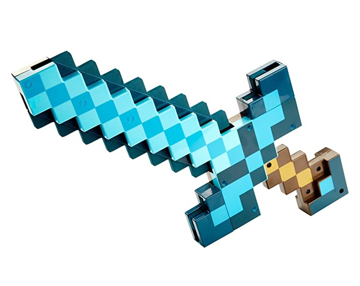 Minecraft My World Bow and Arrow Diamond Sword Pickaxe Two-in-One Toy Surrounding the Game Weapon Props