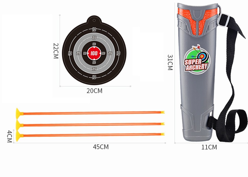 Children's Archery Toy Flash Bow and Arrow Set Arrow Target Quiver Boy Shooting Parent-Child Sports Arrow Traditional Sucker Children's Archery Toy Flash Bow and Arrow Set Arrow Target Quiver Boy Shooting Parent-Child Sports Arrow Traditional Sucker