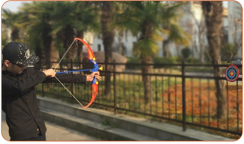 Children's Toy Bow and Arrow Outdoor Toy Baby Training Archery Shooting Park Toy Sucker Arrow with Target Children's Toy Bow and Arrow Outdoor Toy Baby Training Archery Shooting Park Toy Sucker Arrow with Target
