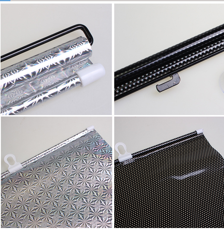 68 * 125cm Black Dot Retractable Roller Shutter Insulation Anti-UV Retractable Sunshade Front Windscreen Sun Block 68 * 125cm Black Dot Retractable Roller Shutter Insulation Anti-UV Retractable Sunshade Front Windscreen Sun Block