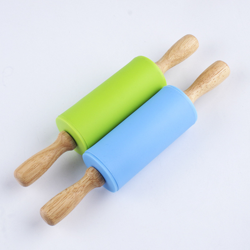 Baking Tool Small Silicone Children&#039;s Roller Rolling Rolling Stick Rolling Stick Rolling Pin Rolling Stick Flour Stick Rod Rolling Stick
