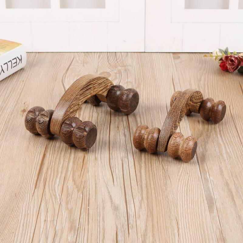 Fine Wooden four wheel massager wooden roller massage through the meridian