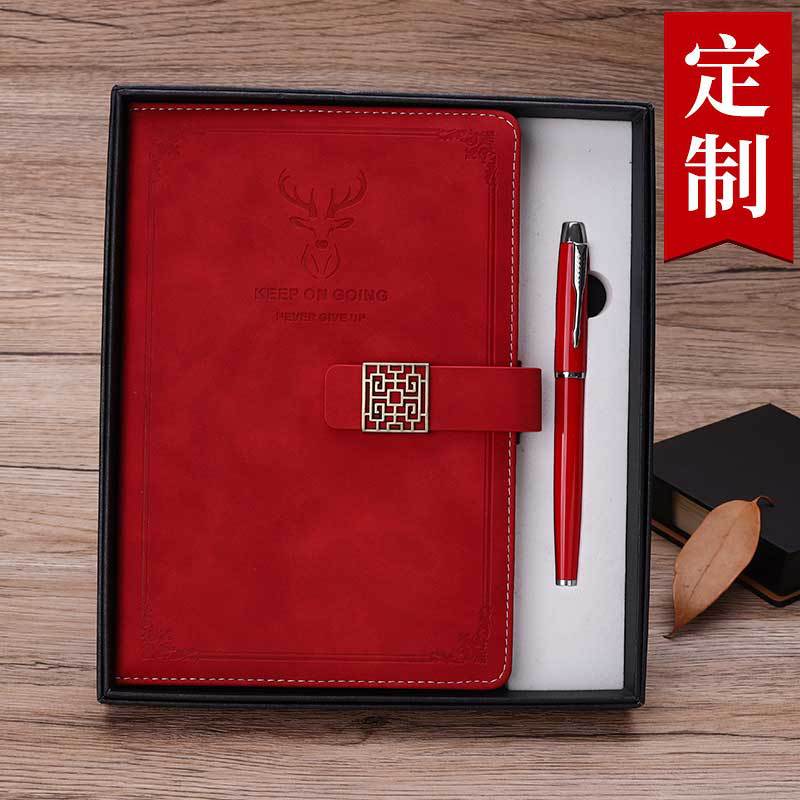 Creative Notepad Set Metal Roller Pen Gift Enterprise Company Gives Business Notebook Gift Set