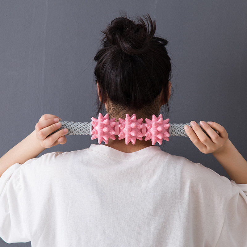 Muscle Massage Stick Spiked Club Exercise Roller Yoga Gear Fascia Deep Relaxation Roller Yoga Muscle Massage